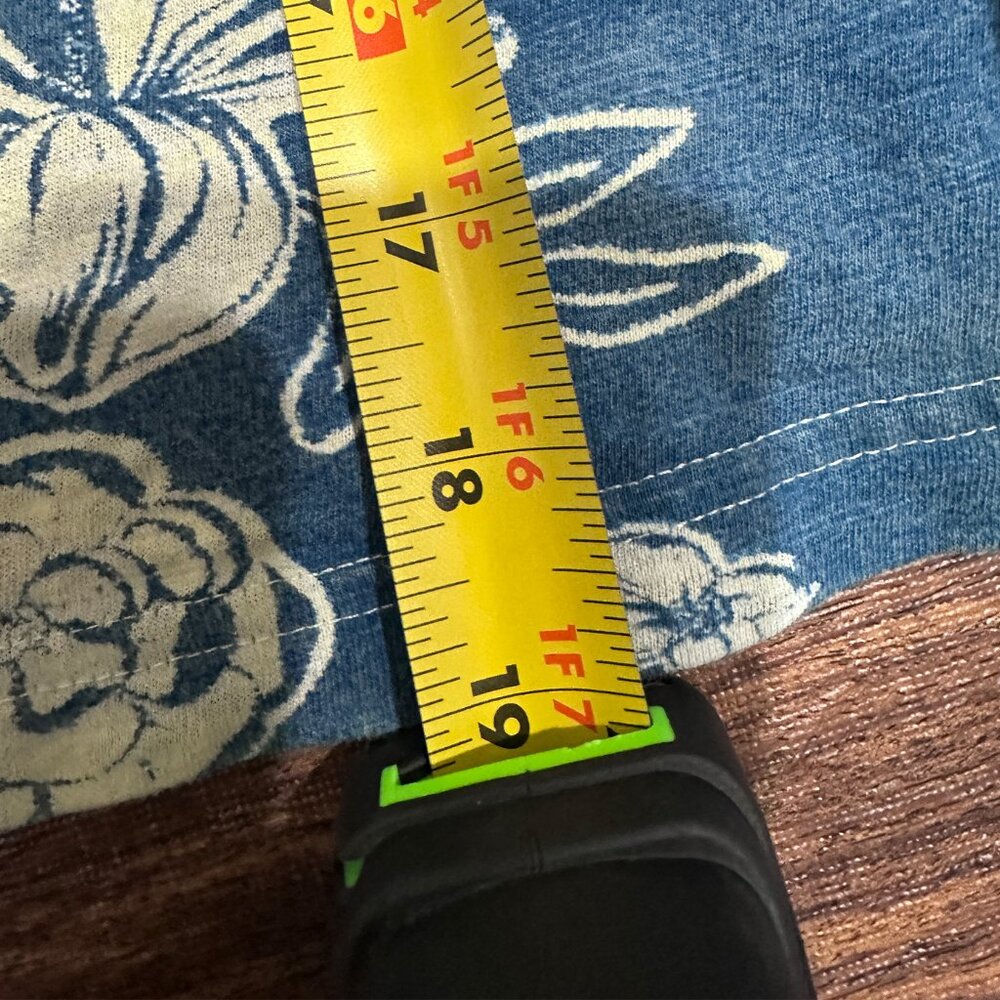 Free People Wish You Were Here Raglan Floral Tee in Blue Teal Women's XS - Picture 11 of 11